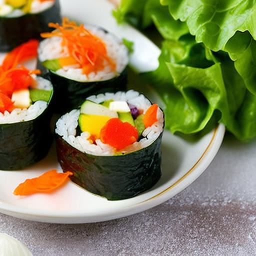 金魚の泳ぐ夏野菜寿司