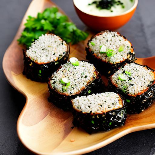 焼き海苔と鶏そぼろおにぎり