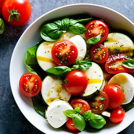 マリネした夏野菜のカプレーゼ