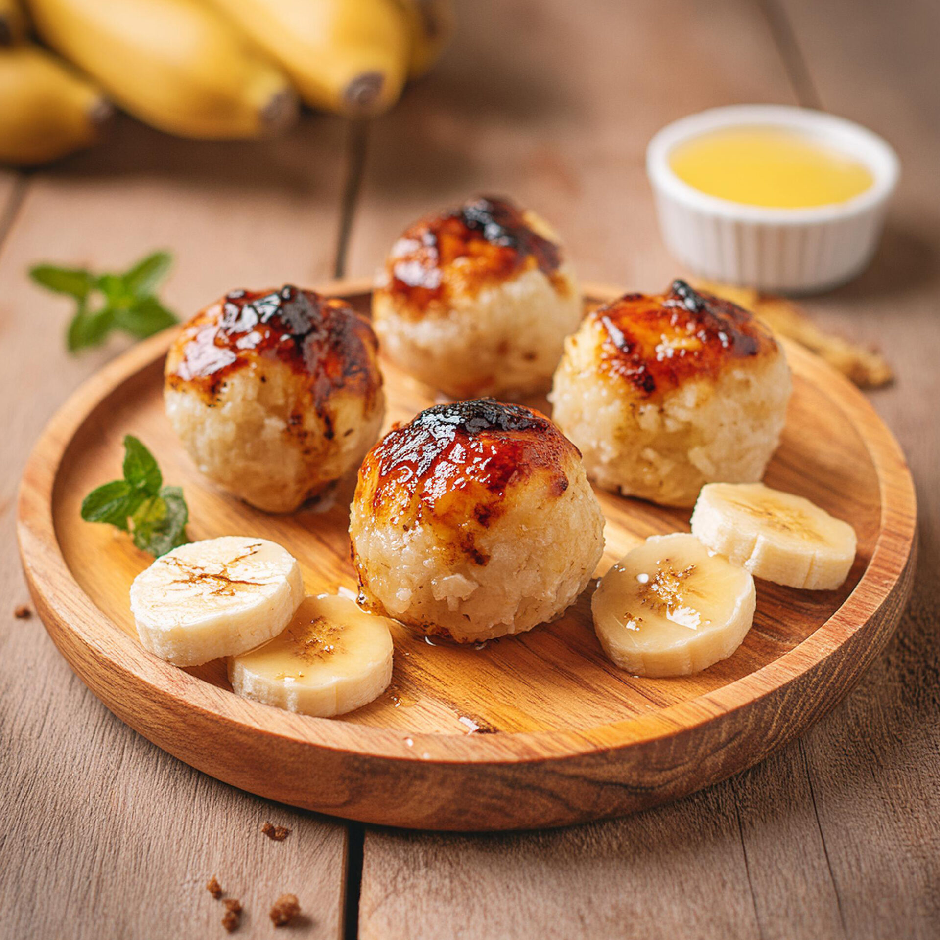 焼きバナナのおにぎり