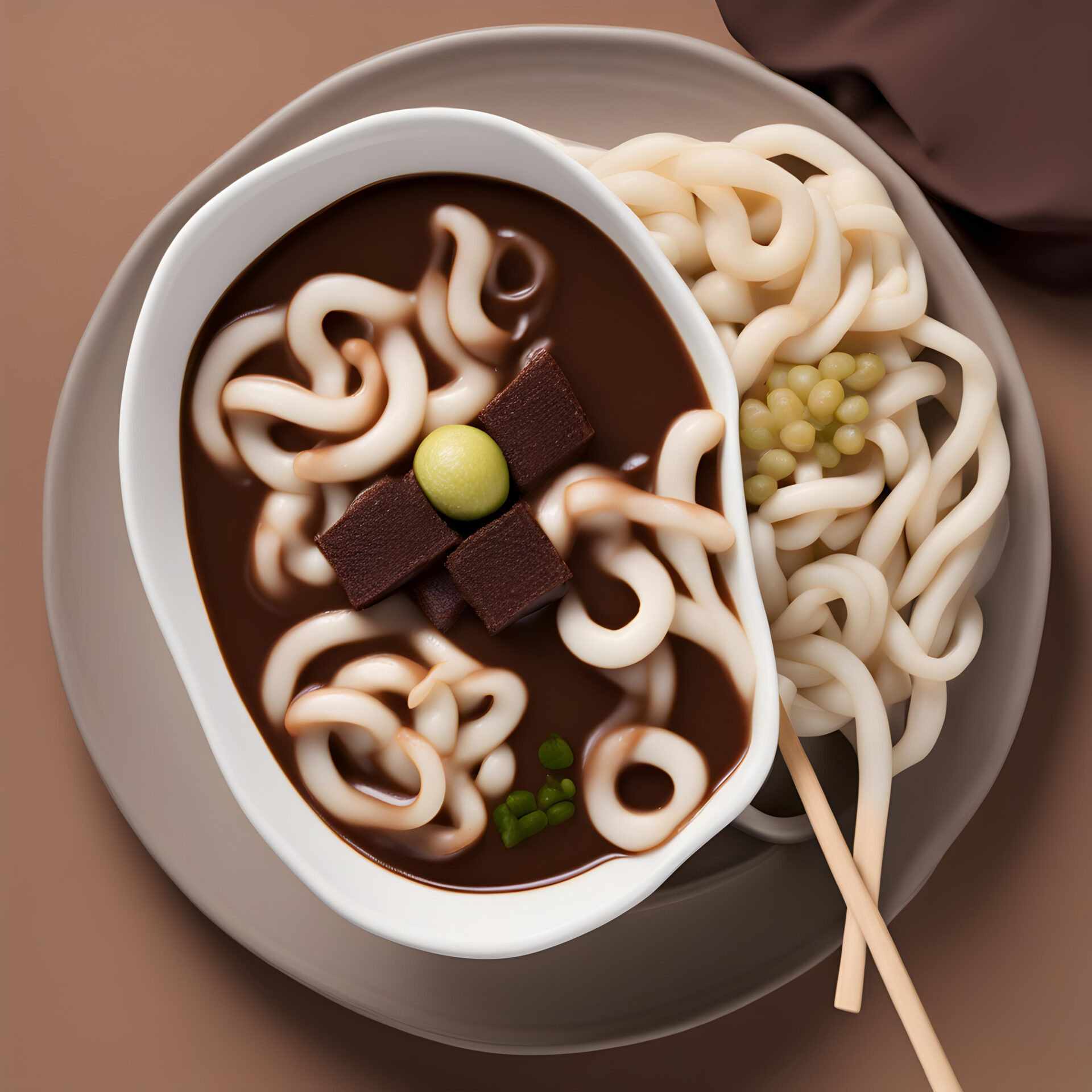 チョコレートうどん